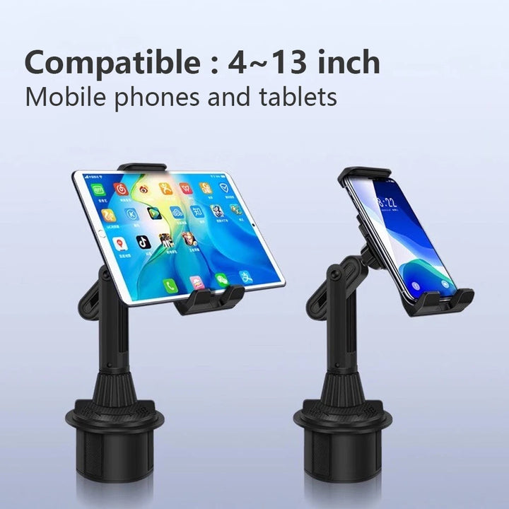 Universal 360 Car Cup Holder Tablet Auto Mobile Mount Cradle for Apple iPad Pro 12.9 Air 2019 Mini 4 5 Samsung Tab S7 Plus 12.4