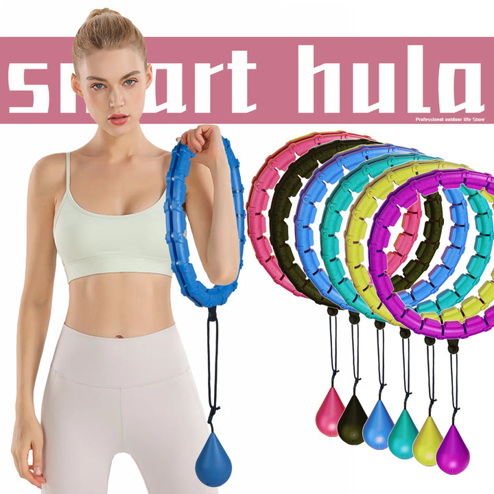 32/24/28 Section Adjustable Sport Hoops Abdominal Waist Exercise Detachable Hoola Massage Fitness Hoop Training Weight Loss