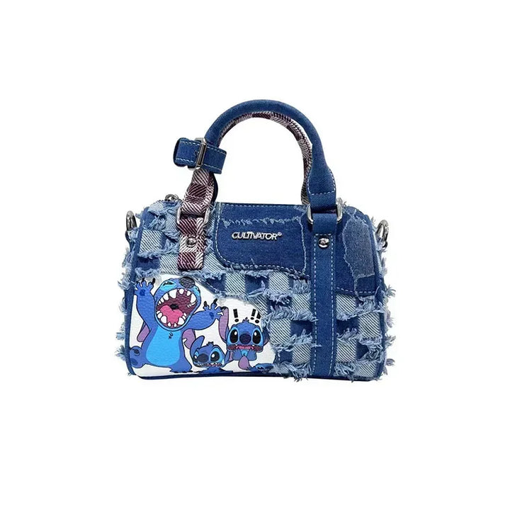 Disney New Stitch Original Ladies Handbag Luxury Brand Fashion Ladies One Shoulder Messenger Bag Large Capacity Cartoon Handbag