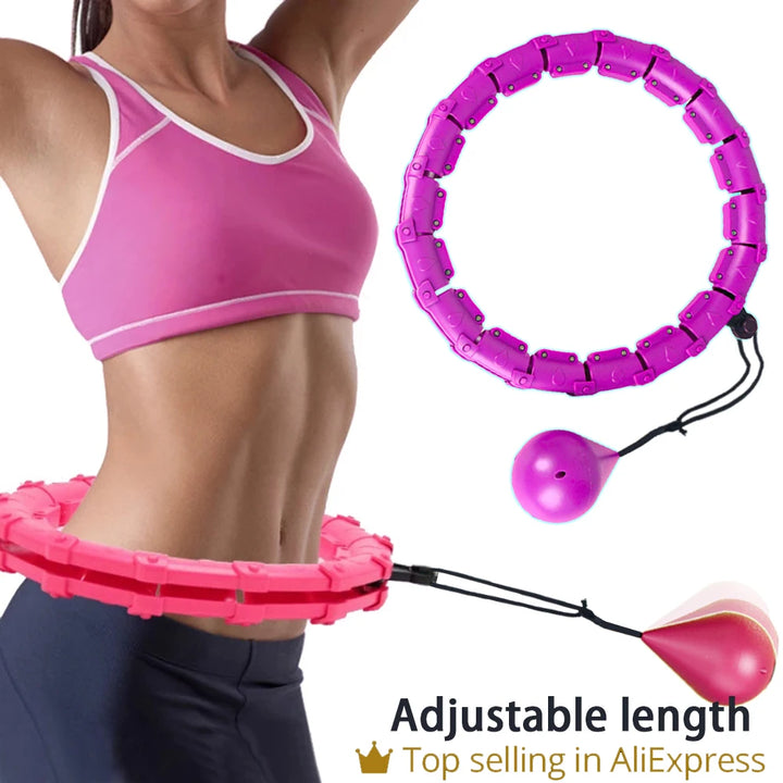 32/24/28 Section Adjustable Sport Hoops Abdominal Waist Exercise Detachable Hoola Massage Fitness Hoop Training Weight Loss