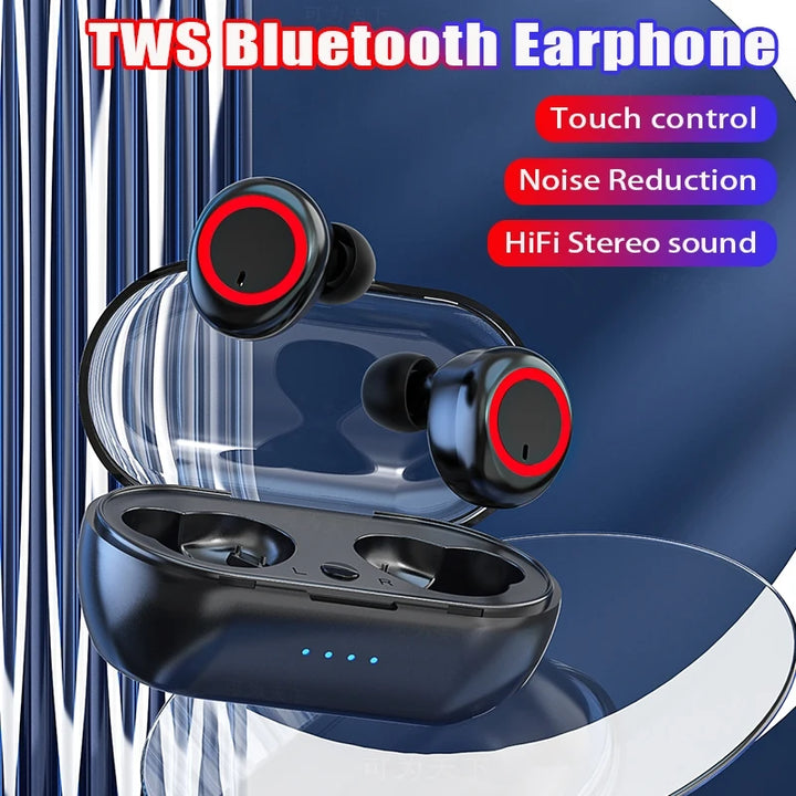 Y50 TWS Bluetooth Earphones Wireless Headset IPX7 Waterproof Deep Bass Earbuds True Wireless Stereo Headphones Sport Earphones