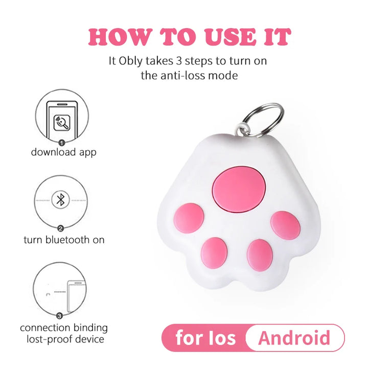 Anti Lost Keychain Smart Gps Tracker Wireless Alarm Key Finder For Finding Key Backpack Wallet Pet