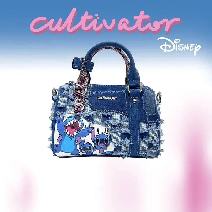 Disney New Stitch Original Ladies Handbag Luxury Brand Fashion Ladies One Shoulder Messenger Bag Large Capacity Cartoon Handbag