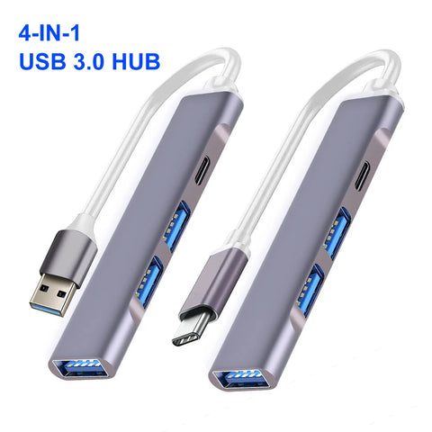 USB 3.0 HUB TYPE-C HUB Multi USB Splitter 5Gbps High Speed Data Transmission HUB USB 3.0 OTG Adapter for Macbook PC Accessories