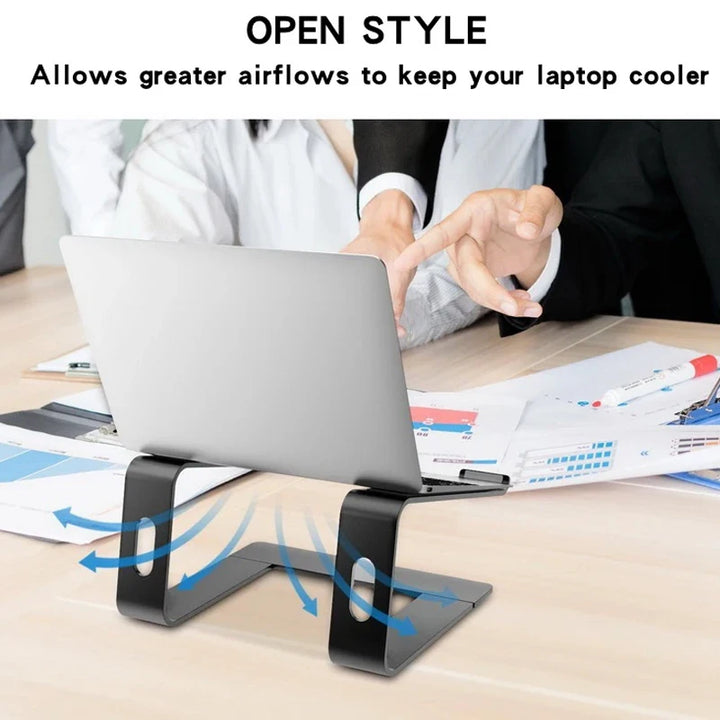 Aluminum Laptop Cooling Stand, Ergonomic Computer Stand for Laptop, Laptop Compatible with for MacBook Pro/Air, Dell, HP, Lenovo