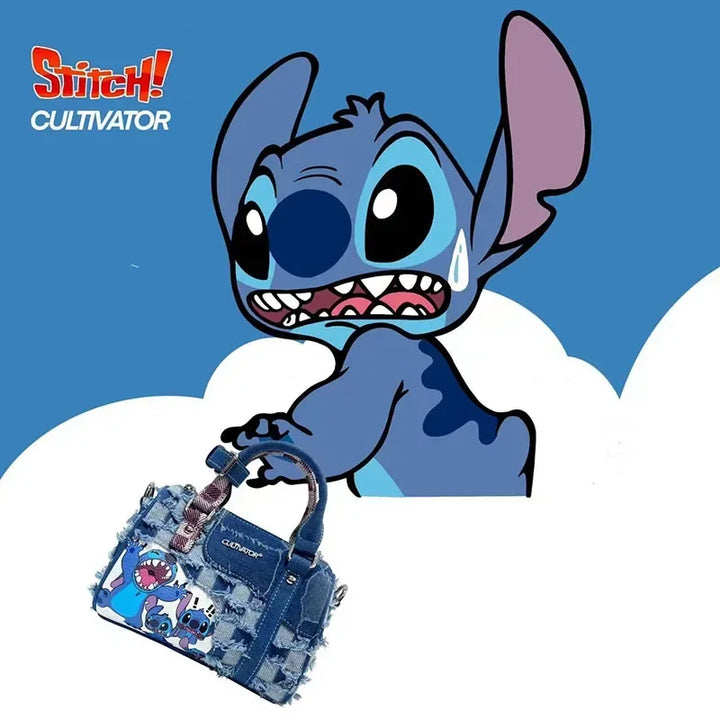 Disney New Stitch Original Ladies Handbag Luxury Brand Fashion Ladies One Shoulder Messenger Bag Large Capacity Cartoon Handbag