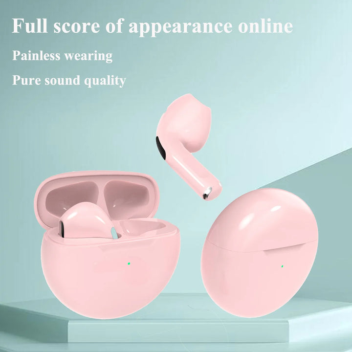 PRO6 Wireless Bluetooth Headset TWS Running Yungong New Stereo Binaural in Ear Game Gift Color