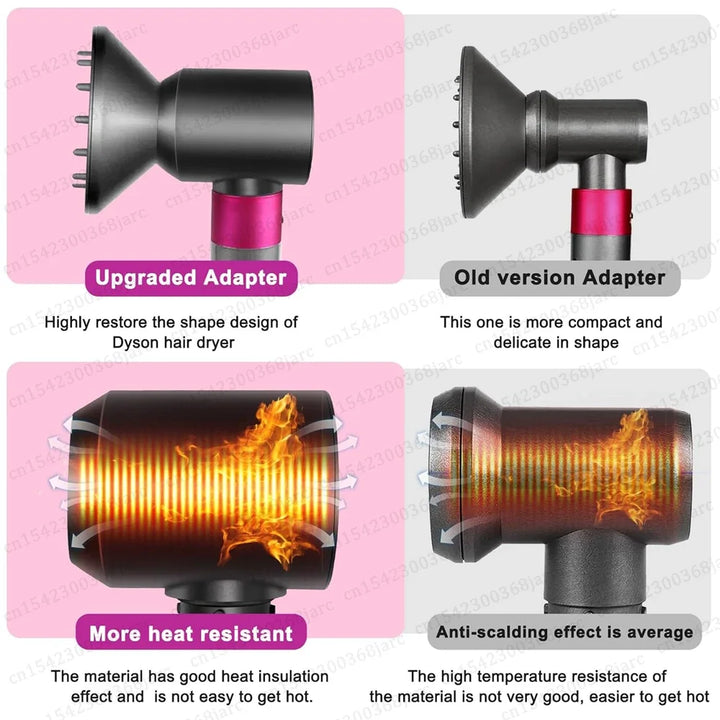 Diffuser Accessories For Dyson Airwrap HS05 HS01 Styler Converting to Hair Dryer Seconds Change to For Supersonic Nozzle Adapter